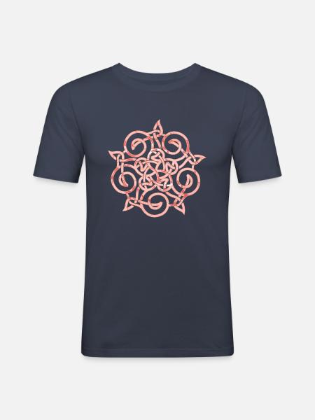 Celtic Knot 20 E 225 - Men's Slim Fit T-Shirt - navy