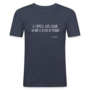 Le diner de con - T-shirt près du corps Homme - bleu marine - Devant - Nik (191cm)