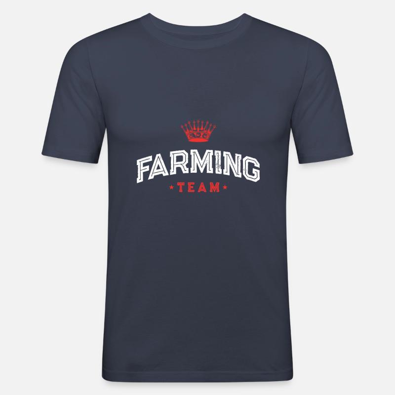 Farming Team - Männer Slim Fit T-Shirt - Navy