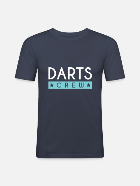 Dart besætning - Herre Slim Fit T-Shirt - marineblå
