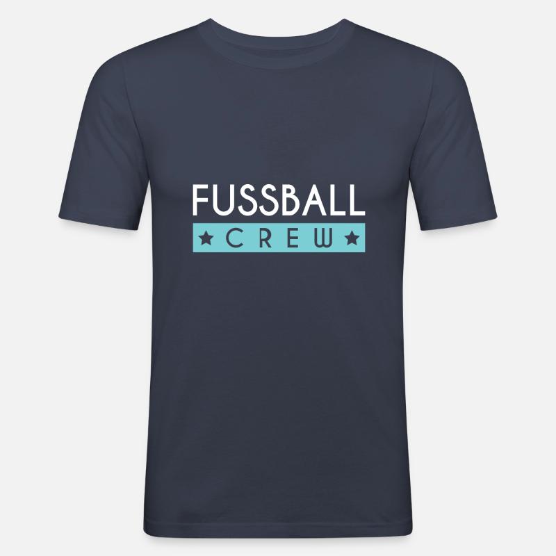 Fussball Crew - Männer Slim Fit T-Shirt - Navy