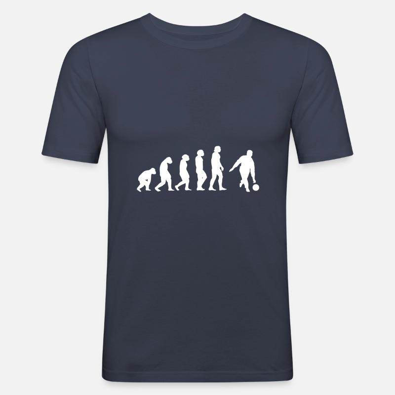 Evolution Kegler - Männer Slim Fit T-Shirt - Navy