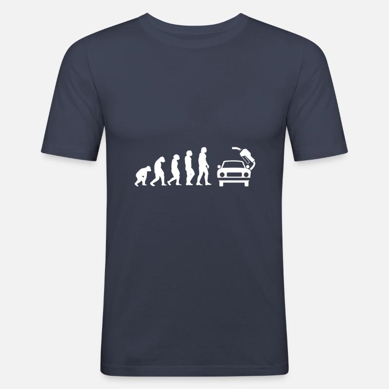 Evolution Tankwart - Männer Slim Fit T-Shirt - Navy