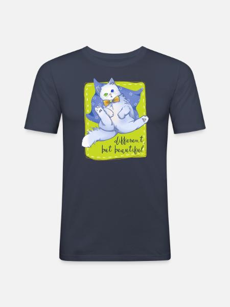 Different, but beautiful - Men's Slim Fit T-Shirt - navy
