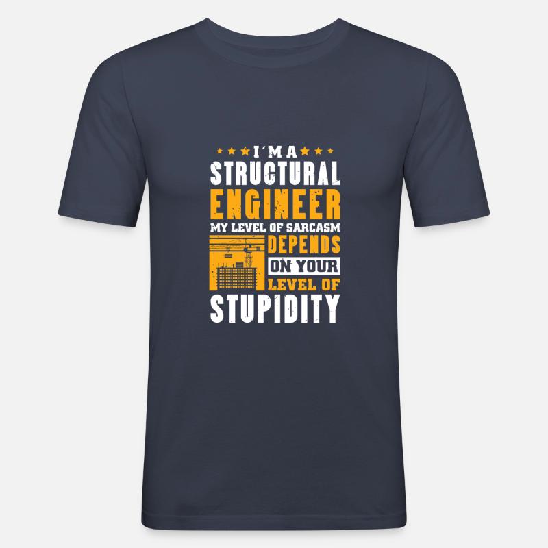 I´m a Structural Engineer - Männer Slim Fit T-Shirt - Navy