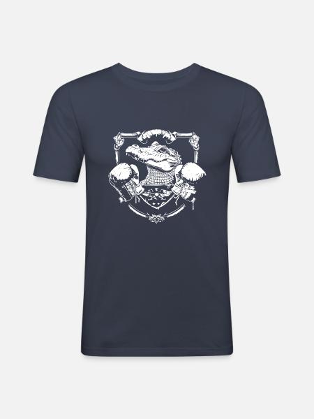 Boxer Alligator Boxe MMA - T-shirt près du corps Homme - bleu marine