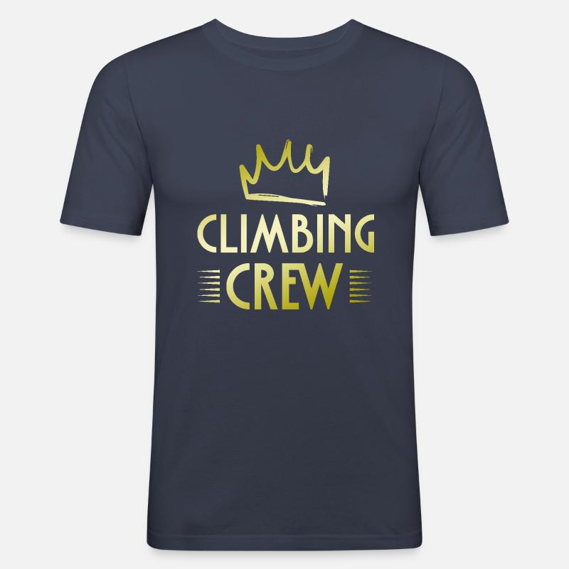 Climbing Crew - Männer Slim Fit T-Shirt - Navy