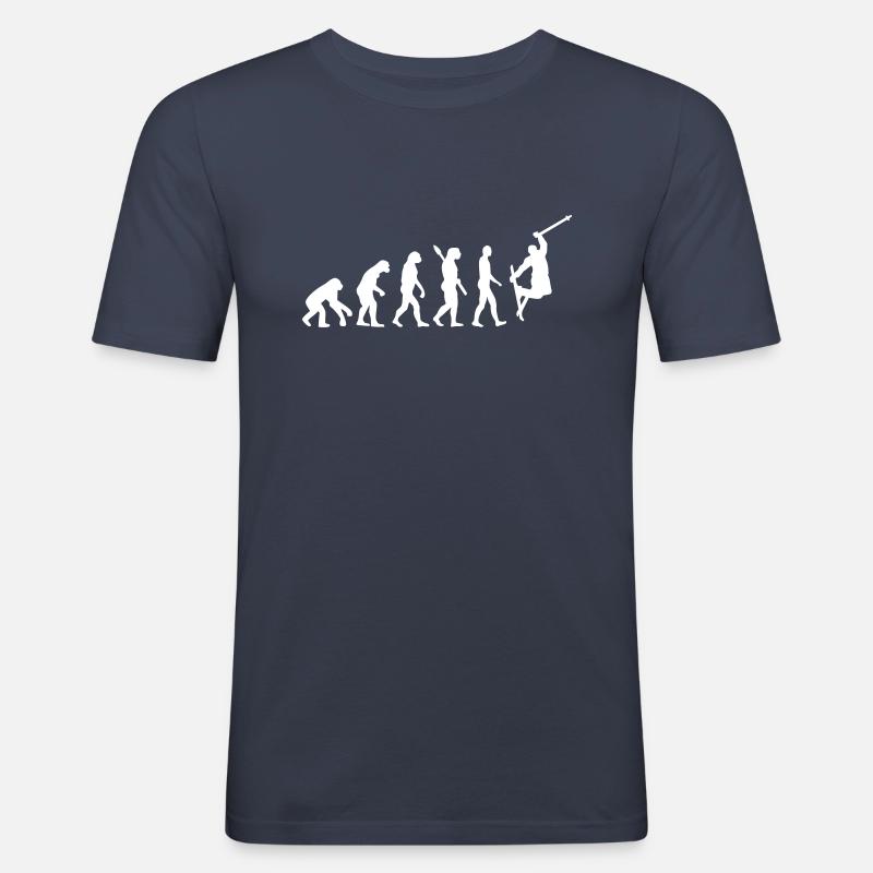 Evolution Ski - Men's Slim Fit T-Shirt - navy