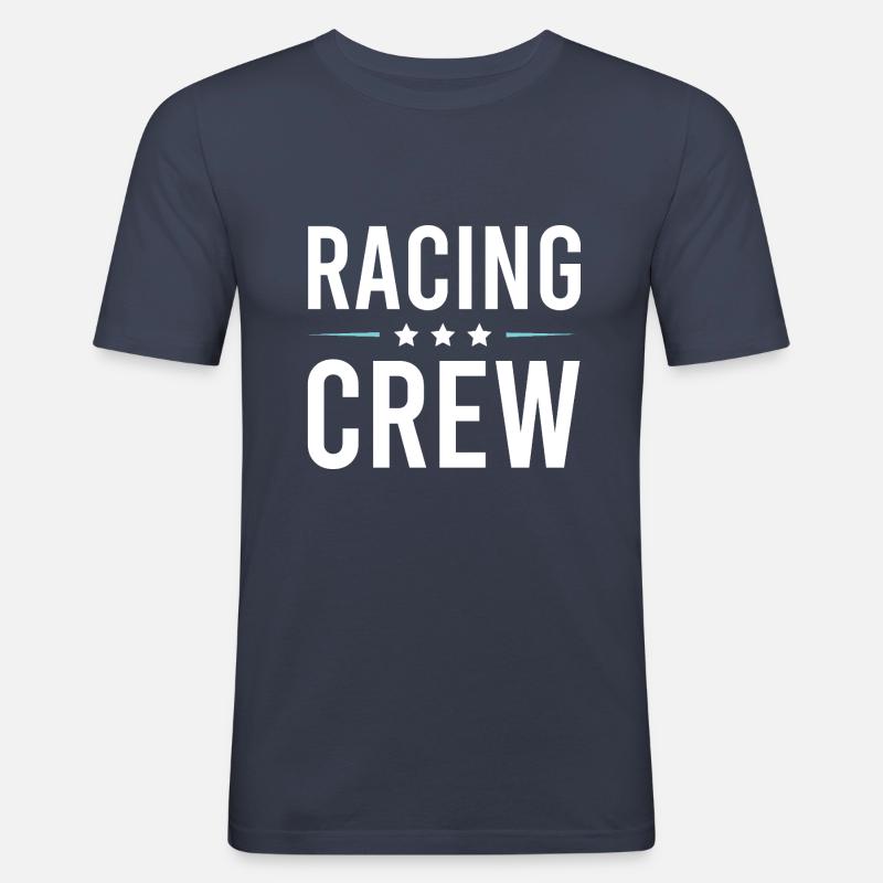Équipage de course - T-shirt près du corps Homme - bleu marine