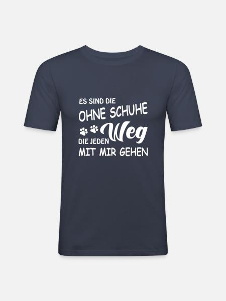 Treuer Begleiter - Hunde - Männer Slim Fit T-Shirt - Navy