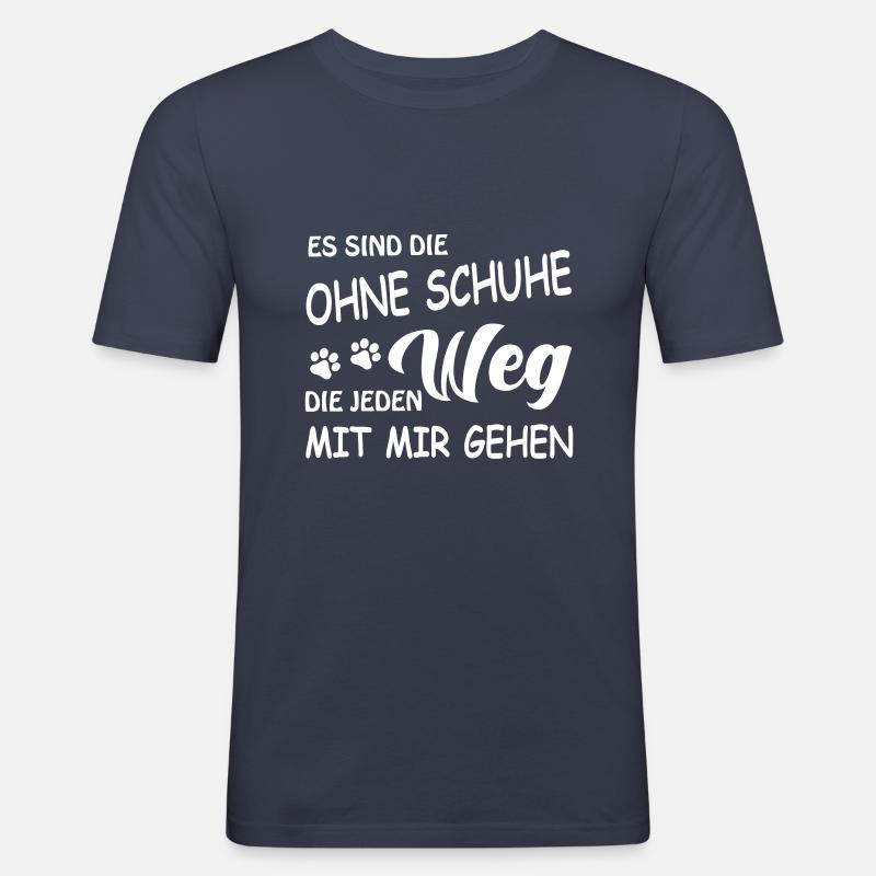 Treuer Begleiter - Hunde - Männer Slim Fit T-Shirt - Navy