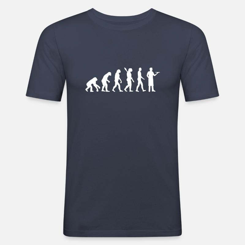 Kellner - Männer Slim Fit T-Shirt - Navy