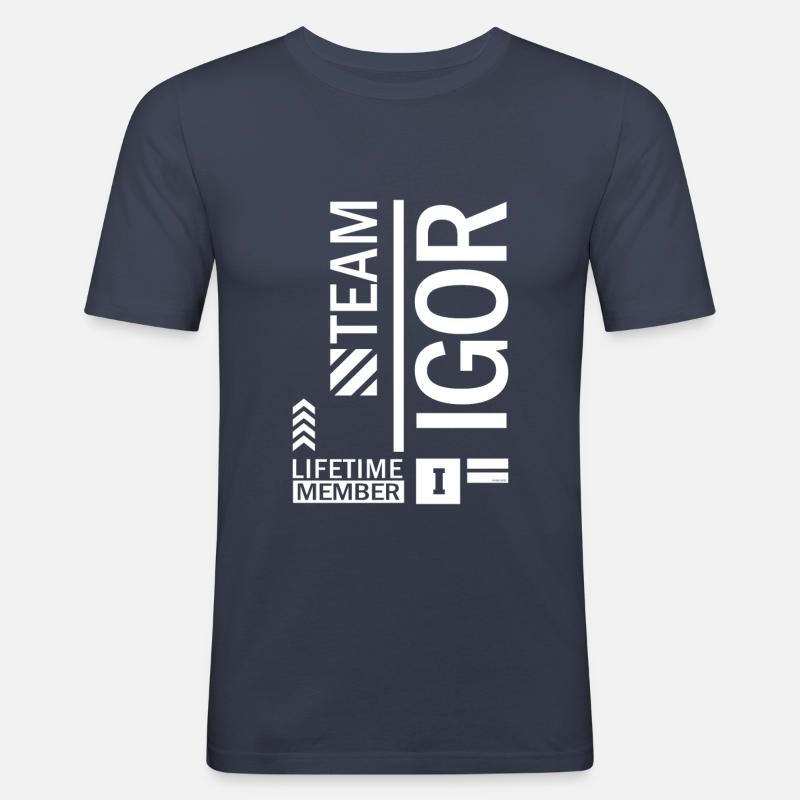 Name Igor - Männer Slim Fit T-Shirt - Navy