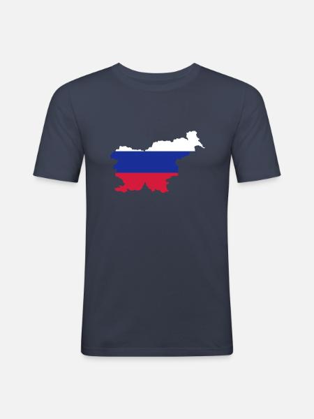 Slowenien - Männer Slim Fit T-Shirt - Navy