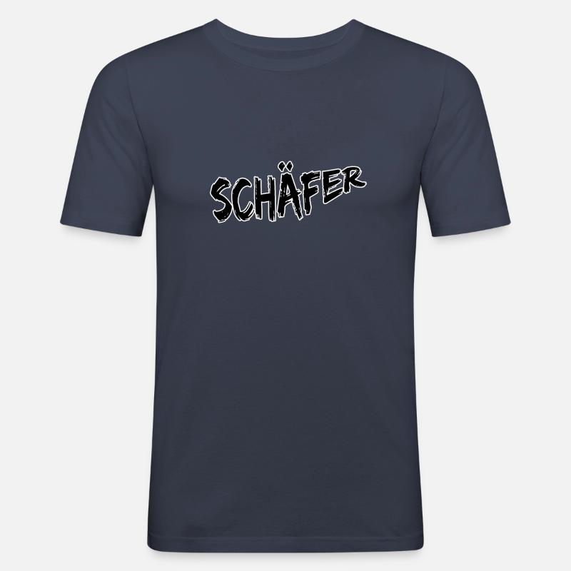 Schaefer - Männer Slim Fit T-Shirt - Navy
