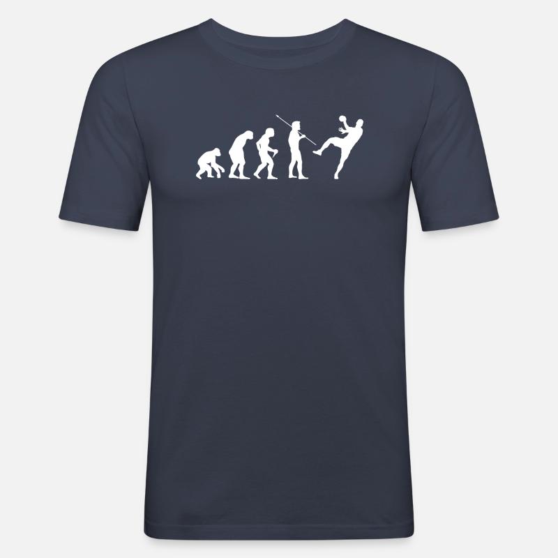 Evolution Handball Handballer - Männer Slim Fit T-Shirt - Navy