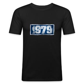 1979 - Men's Slim Fit T-Shirt - black - Front - Nik (191cm)