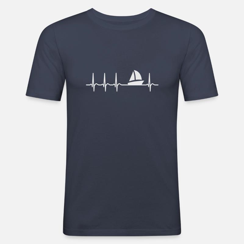 Sailing - Männer Slim Fit T-Shirt - Navy