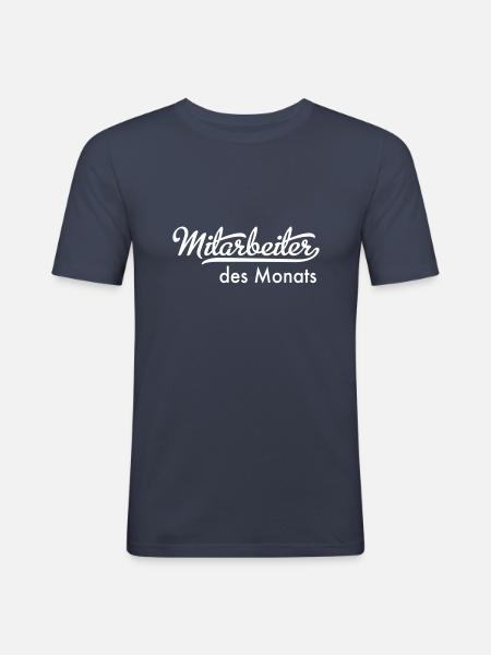 Mitarbeiter des Monats - Männer Slim Fit T-Shirt - Navy
