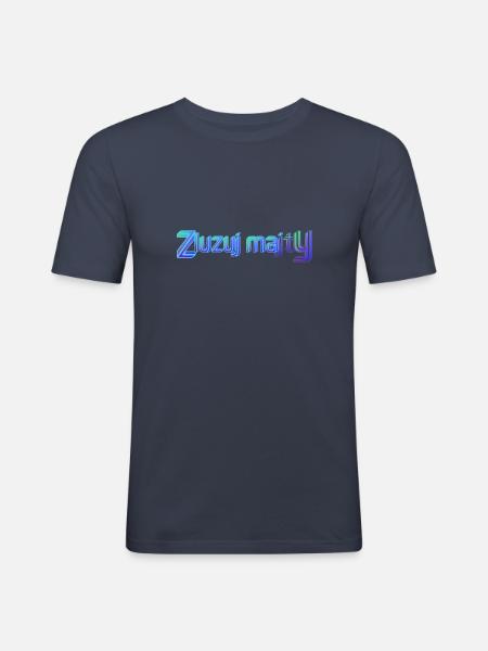 Zluzuj majty - Obcisła koszulka męska - granatowy