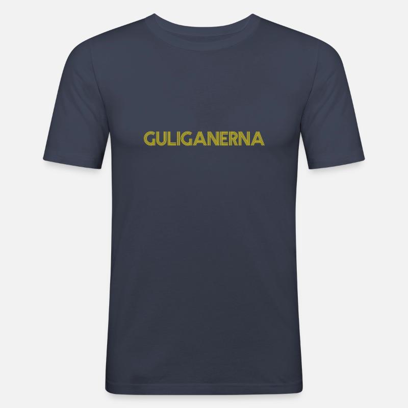 Die Guligans - Männer Slim Fit T-Shirt - Navy