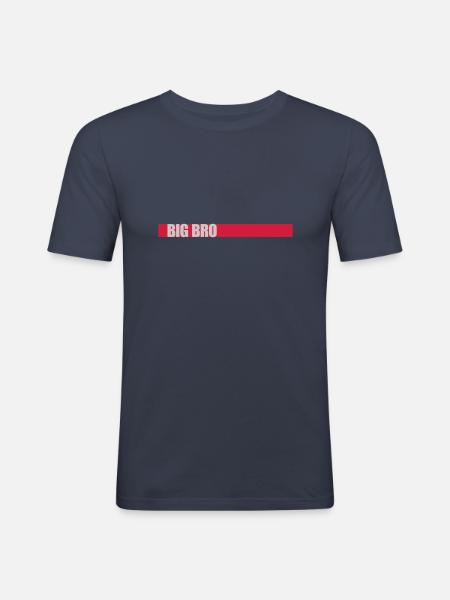 Big Bro Bar Logo - Men's Slim Fit T-Shirt - navy