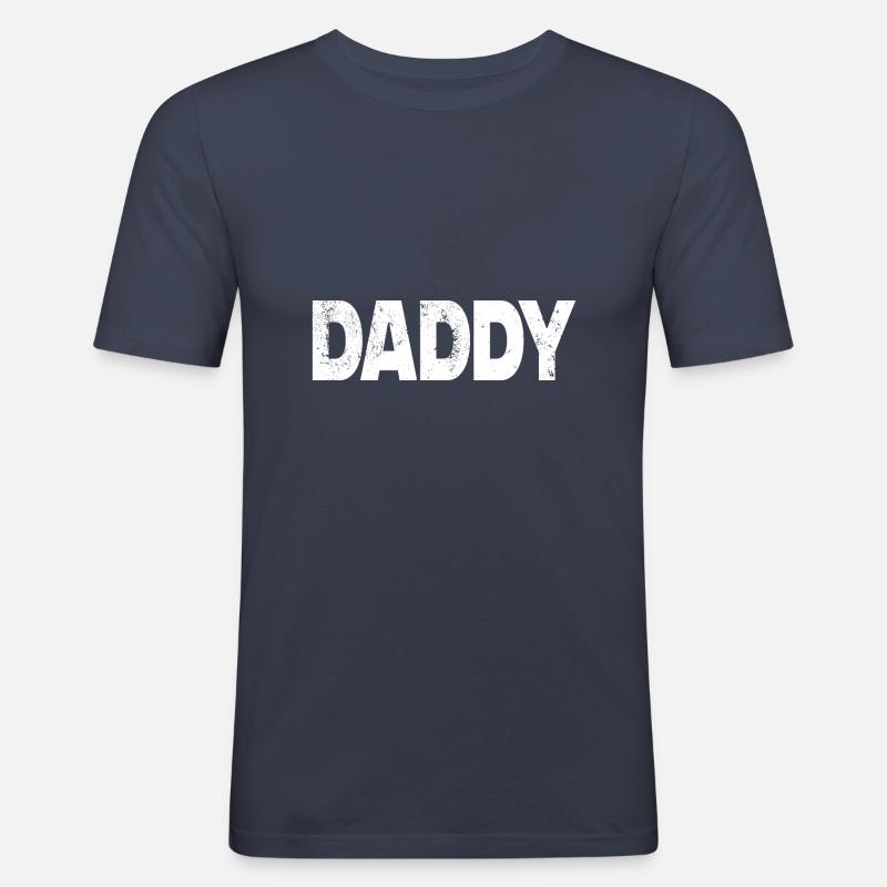 Daddy Daddy Dad - Men's Slim Fit T-Shirt - navy