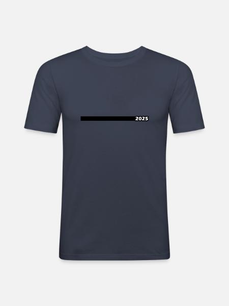 2025 Linie - Männer Slim Fit T-Shirt - Navy
