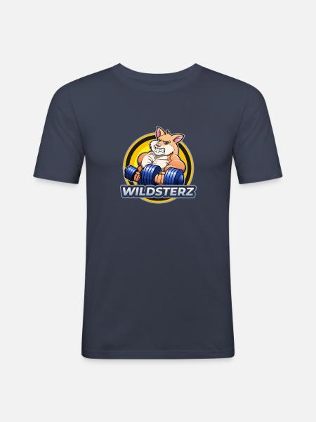 Wildsterz - Hamster - Männer Slim Fit T-Shirt - Navy