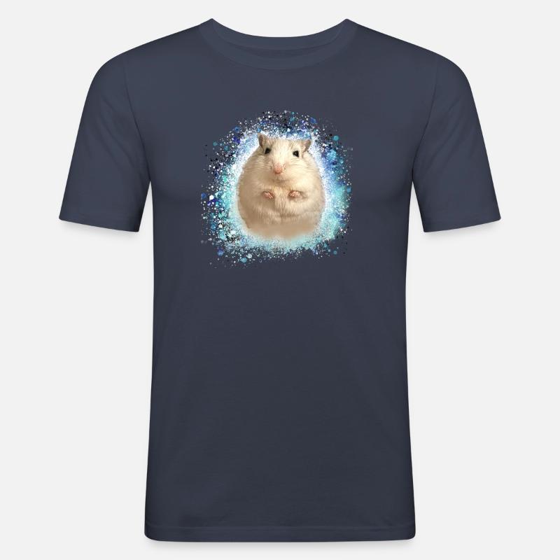 Springmaus,maus,graffiti,malerei,spitzmaus - Männer Slim Fit T-Shirt - Navy
