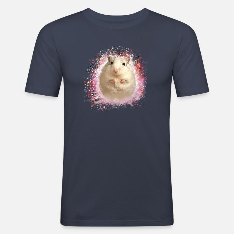 Springmaus,maus,graffiti,malerei,spitzmaus - Männer Slim Fit T-Shirt - Navy