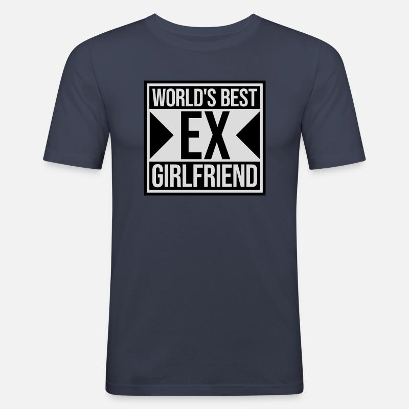 World's Best Ex Girlfriend - Men's Slim Fit T-Shirt - navy