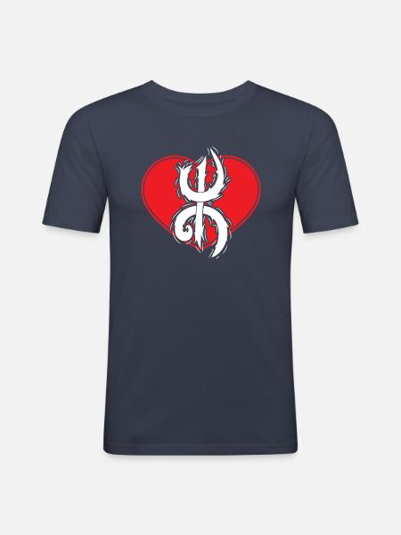 Z Imazighen (in Amulet) - Men's Slim Fit T-Shirt - navy