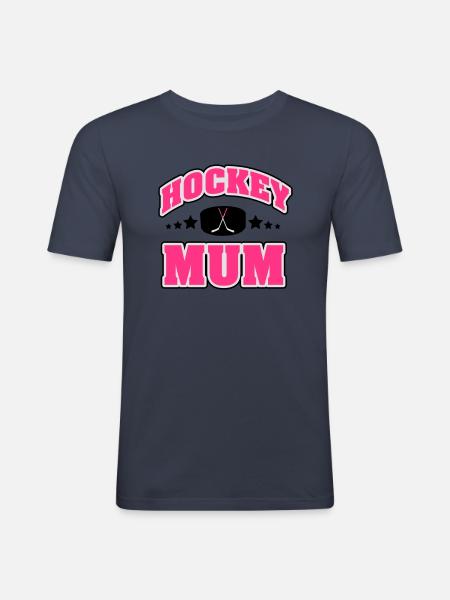 Hockey Mum - Männer Slim Fit T-Shirt - Navy