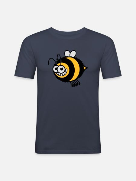 vl073b_hummel_3c - Männer Slim Fit T-Shirt - Navy