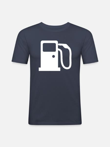 Letzter Tank Diesel - Männer Slim Fit T-Shirt - Navy