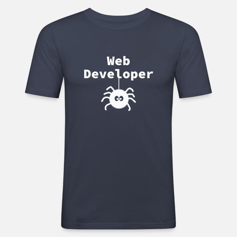 Web Developer / Spider - Men's Slim Fit T-Shirt - navy