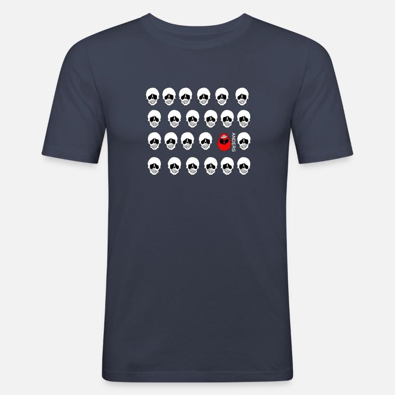 Ich bin Anders - Männer Slim Fit T-Shirt - Navy
