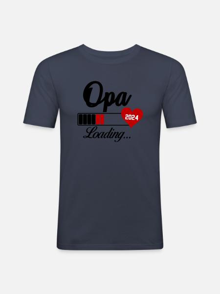 OPA Loading 2024 - Men's Slim Fit T-Shirt - navy