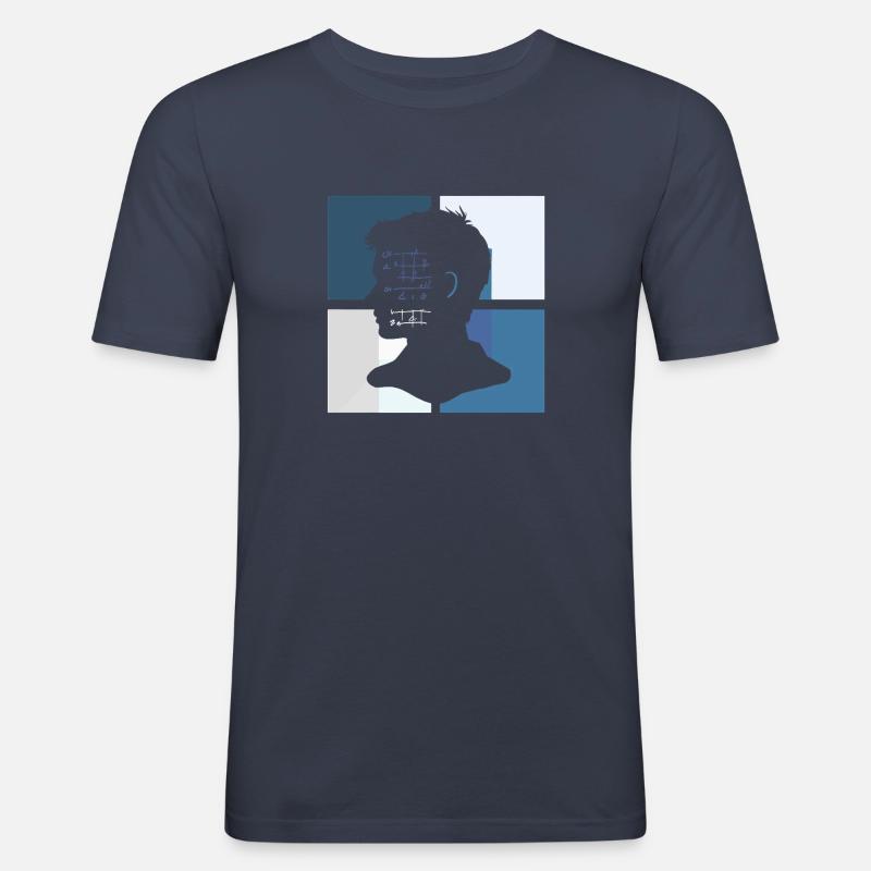 Math Geometry Math Problems - Men's Slim Fit T-Shirt - navy