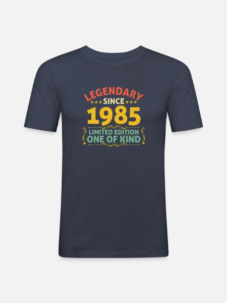 Legendary since 1985 Limited Edition - Men's Slim Fit T-Shirt - navy