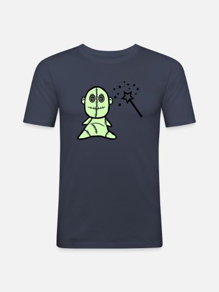 Voodoo Doll - Men's Slim Fit T-Shirt - navy