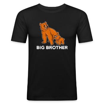 Big Brother BytheManzanitas - Men's Slim Fit T-Shirt - black - Front - Nik (191cm)