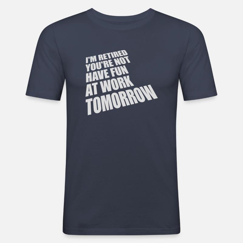 have fun at work - Männer Slim Fit T-Shirt - Navy