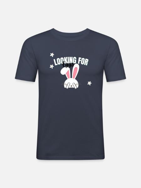 Ostereiersuche / Suche an Ostern - Männer Slim Fit T-Shirt - Navy