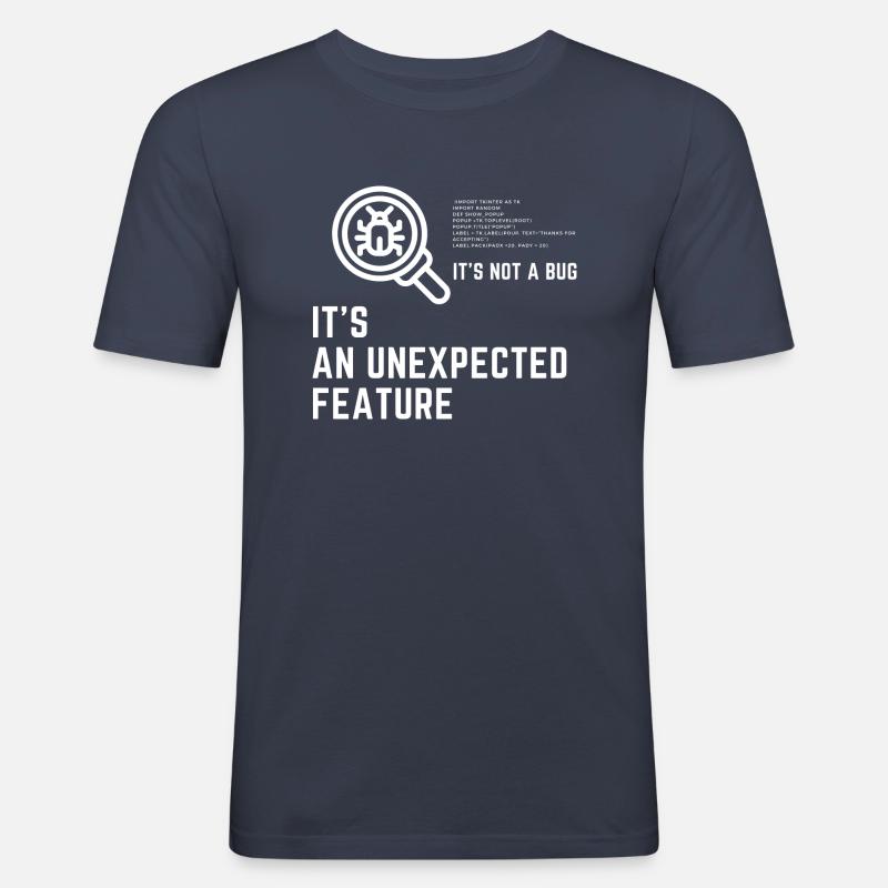 Programmierer Debugging t-shirt herren - Männer Slim Fit T-Shirt - Navy