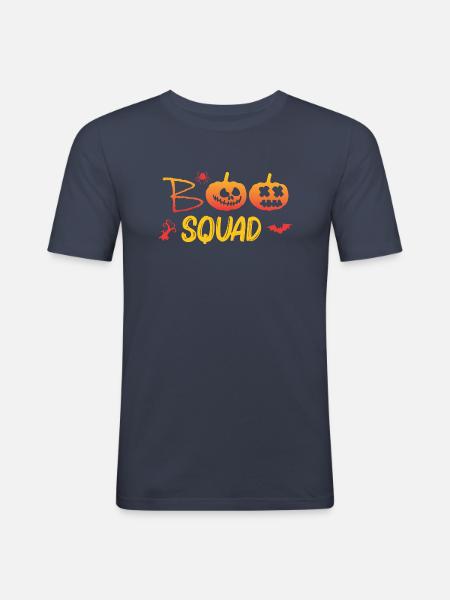 Boo Squad - Männer Slim Fit T-Shirt - Navy