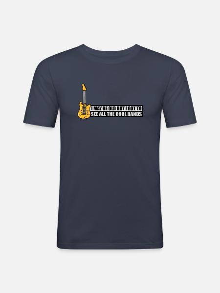 I may be old - Men's Slim Fit T-Shirt - navy