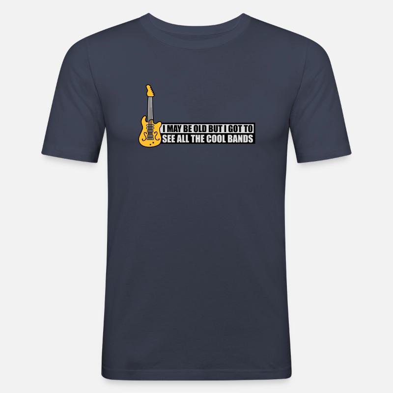I may be old - Männer Slim Fit T-Shirt - Navy