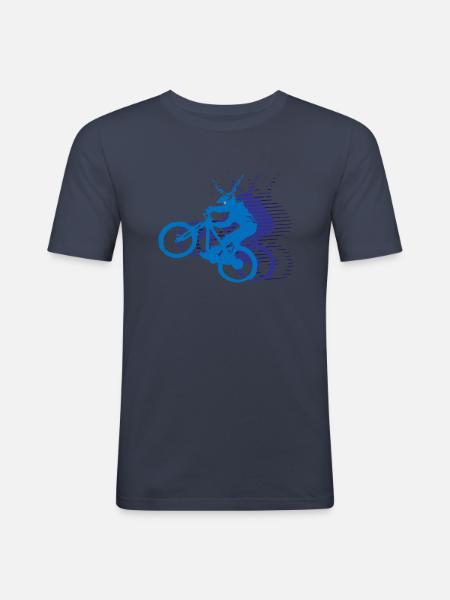 Manuel Monster dark - T-shirt près du corps Homme - bleu marine